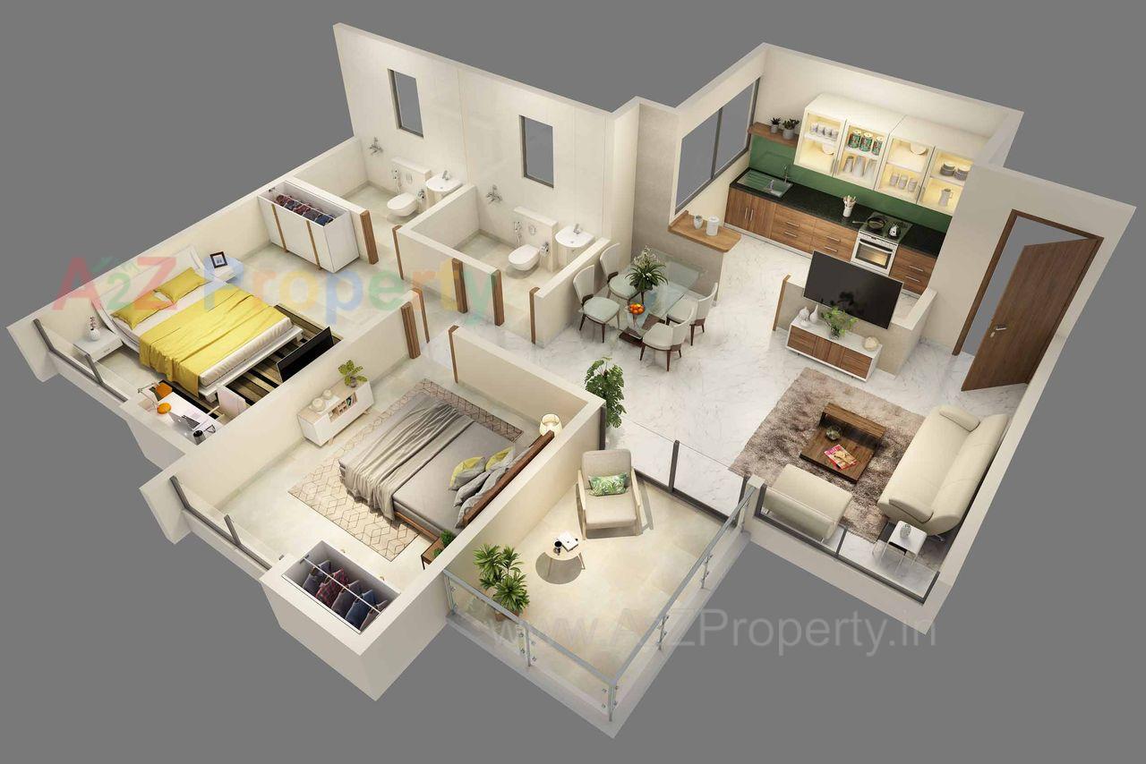 Type C1 of real estate project Hi Life located at Mulshi, Pune, Maharashtra