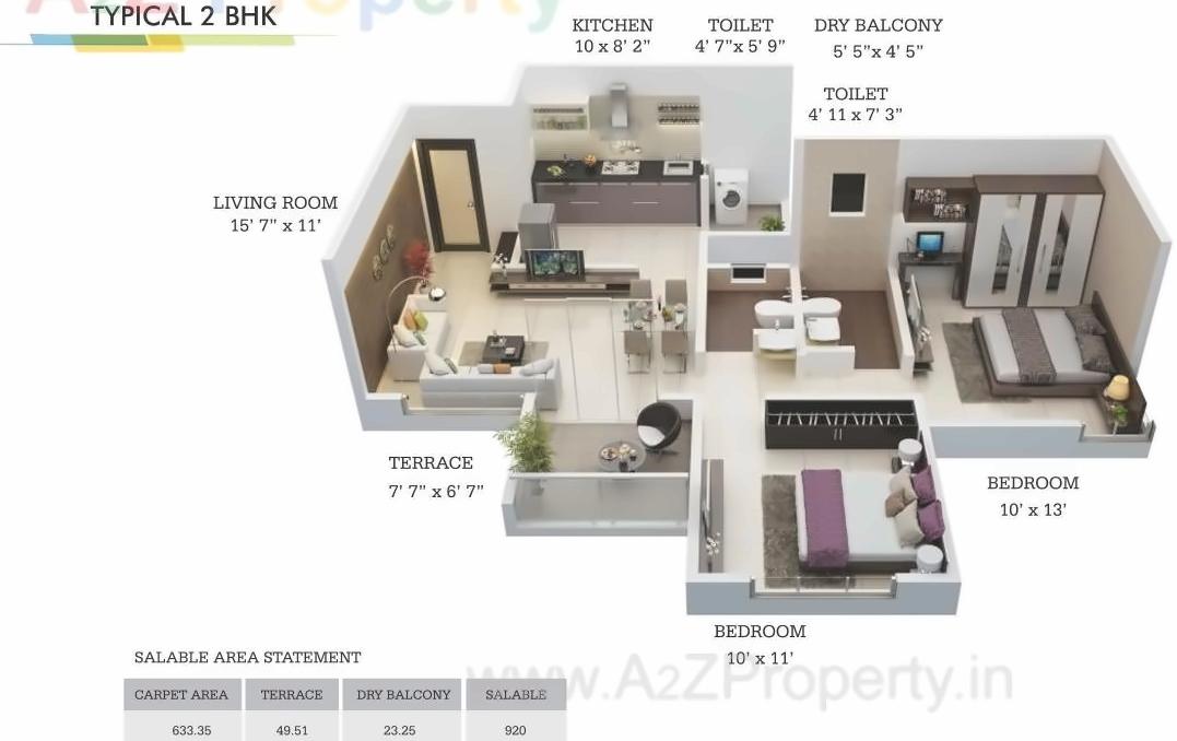 Layout of real estate project Hill Crest located at Kasar-amboli, Pune, Maharashtra