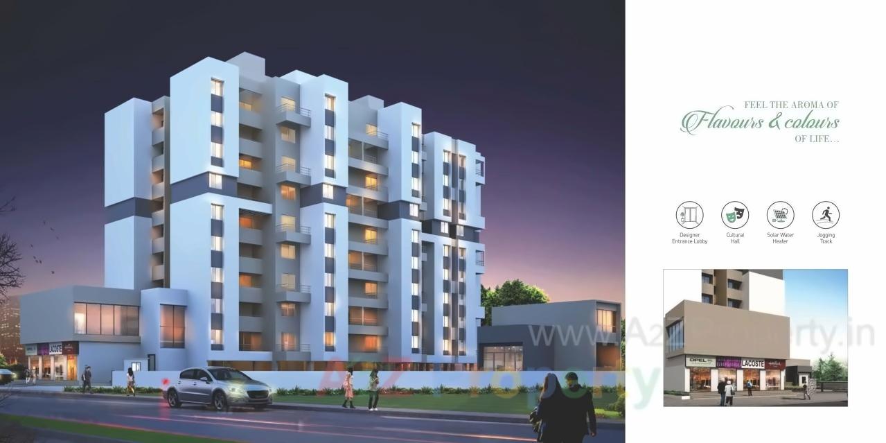 3D Elevation of real estate project Hillcrest located at Varale, Pune, Maharashtra