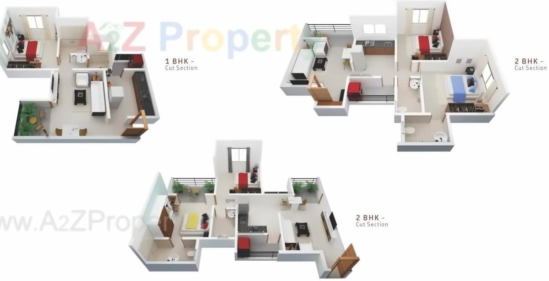Layout of real estate project Hillcrest located at Varale, Pune, Maharashtra