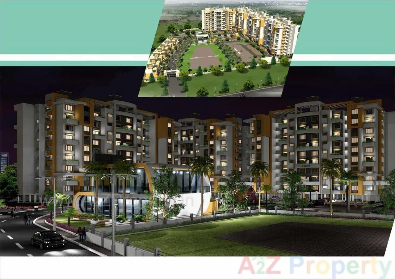 3D Elevation of real estate project Hollyhock City located at Lohgaon, Pune, Maharashtra