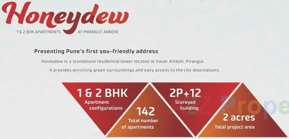  of real estate project Honeydew A 12th Floor located at Kasar-amboli, Pune, Maharashtra