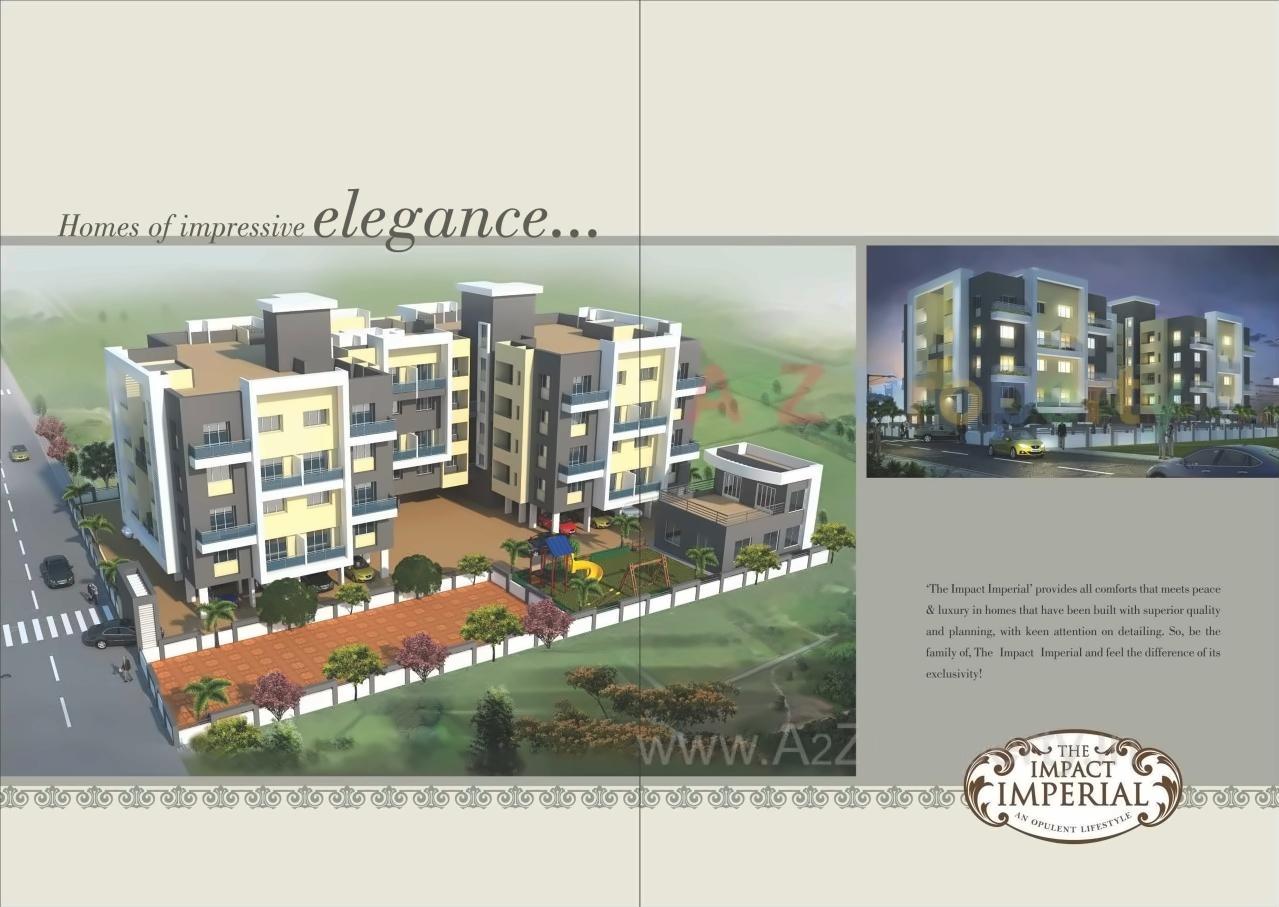 3D Elevation of real estate project Impact Imperial located at Lohgaon, Pune, Maharashtra