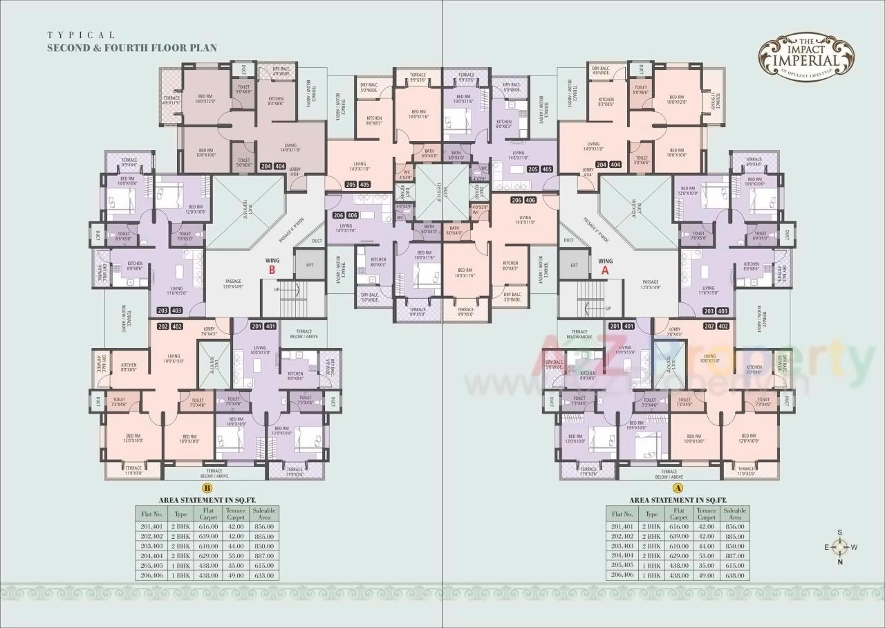 Layout of real estate project Impact Imperial located at Lohgaon, Pune, Maharashtra