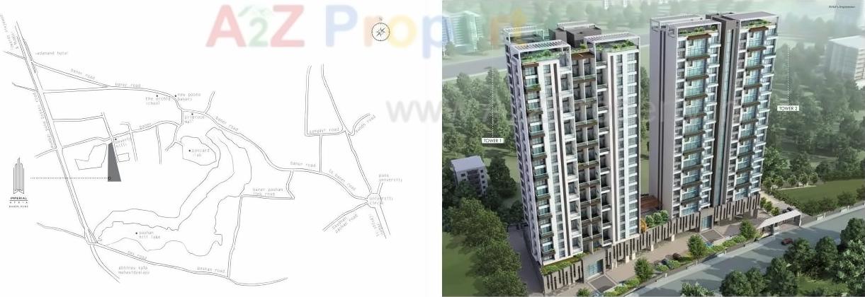 3D Elevation of real estate project Imperial Atria Tower located at Baner, Pune, Maharashtra