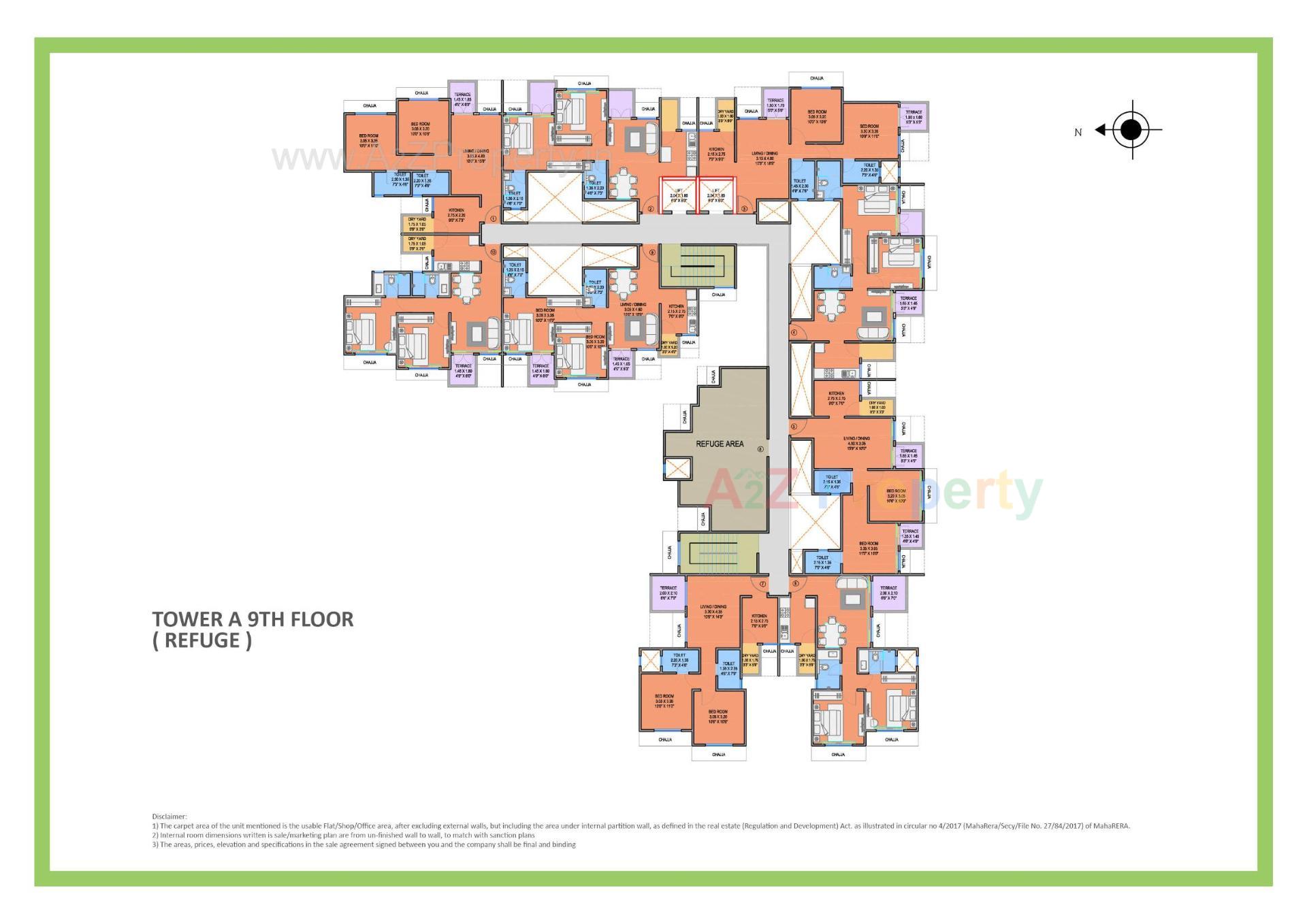 Layout of real estate project Impero located at Ouatade-handewadi, Pune, Maharashtra