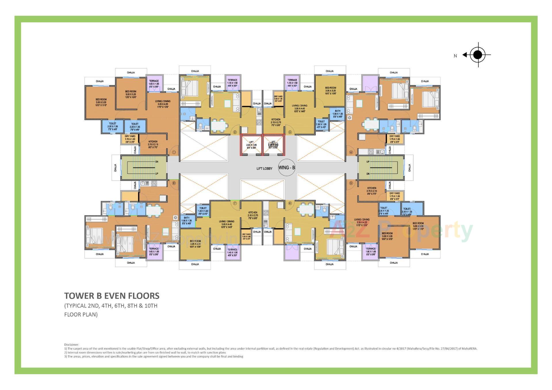Layout of real estate project Impero located at Ouatade-handewadi, Pune, Maharashtra