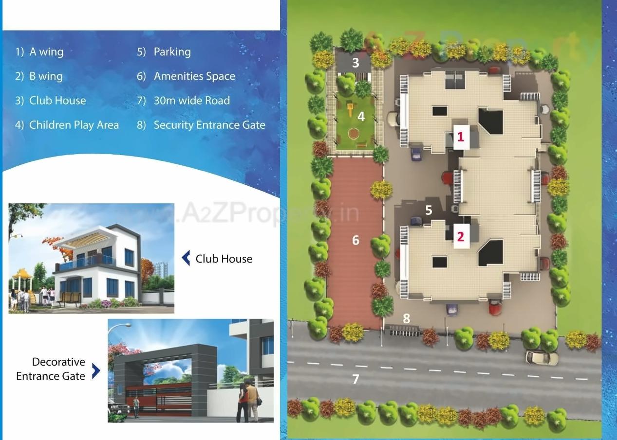 Layout of real estate project Impulse Residency located at Lohgaon, Pune, Maharashtra