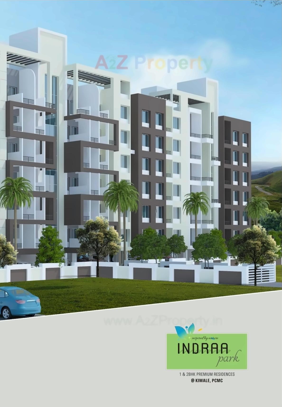 3D Elevation of real estate project Indraa Park located at Pimpri-chinchawad-m-corp, Pune, Maharashtra