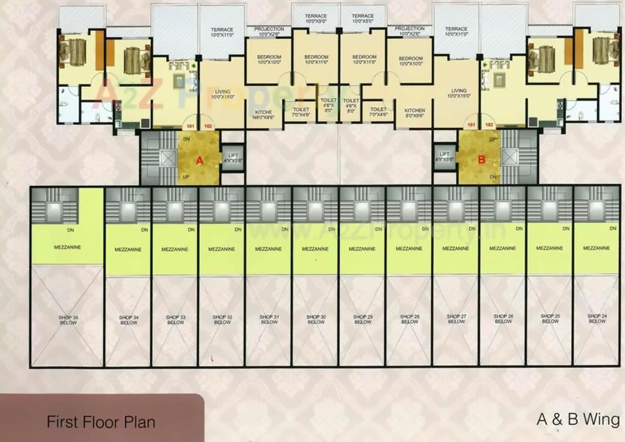 Layout of real estate project Indrayani Complex located at Dehu, Pune, Maharashtra