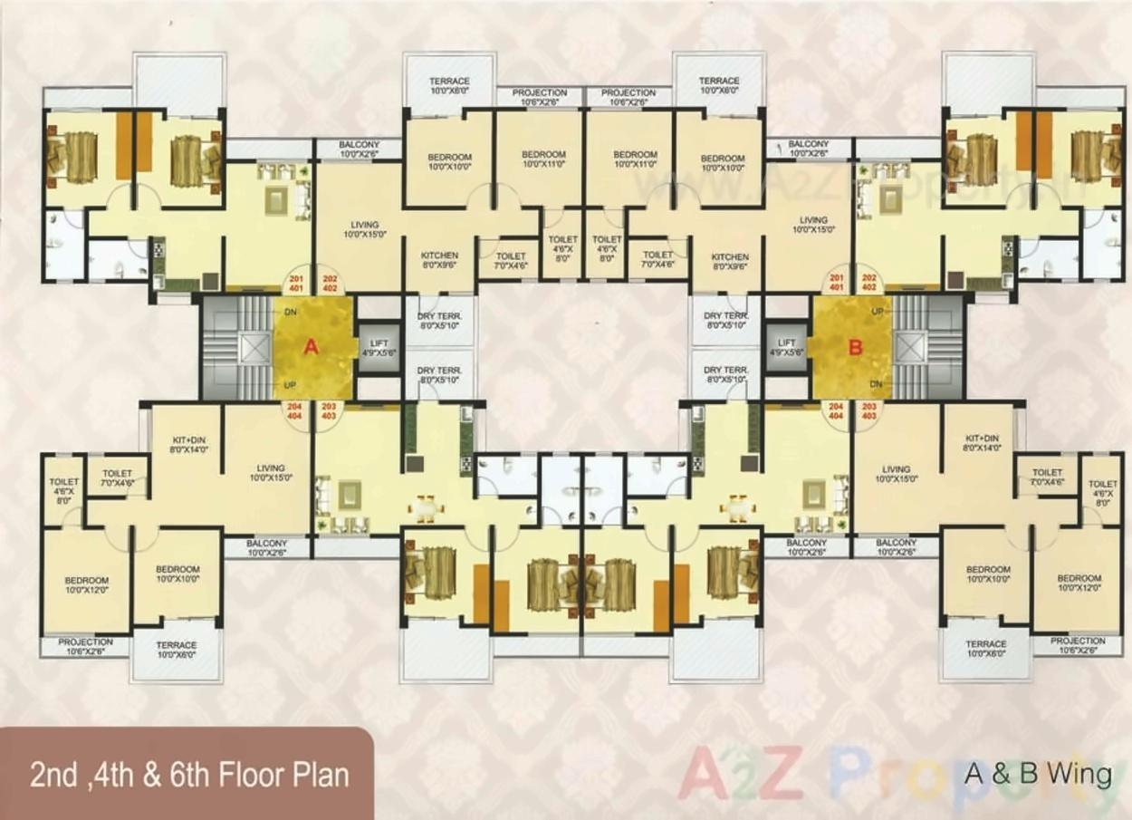 Layout of real estate project Indrayani Complex located at Dehu, Pune, Maharashtra