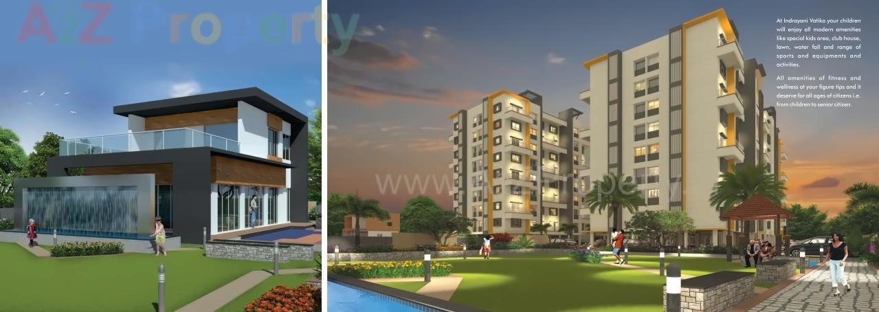3D Elevation of real estate project Indrayani Vatika located at Dehu, Pune, Maharashtra