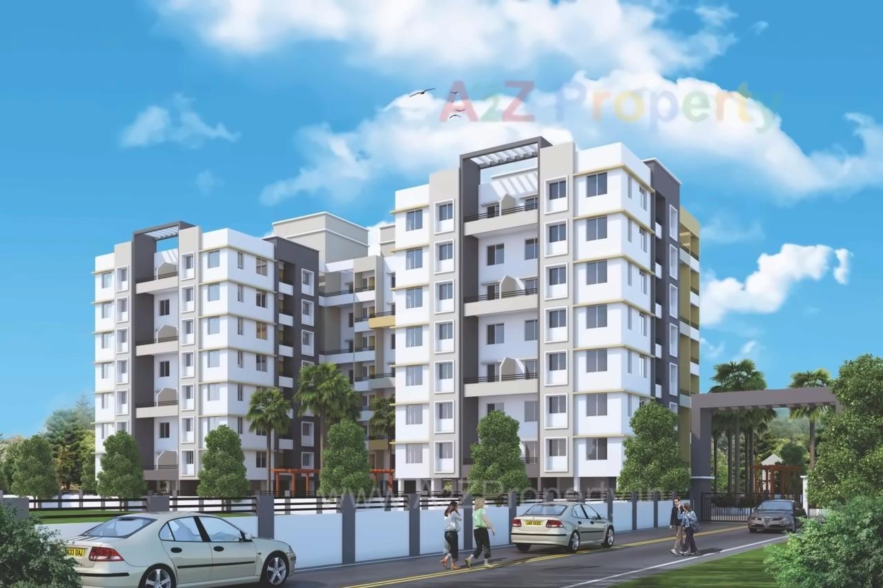 3D Elevation of real estate project Indrayaniira located at Ouatade-handewadi, Pune, Maharashtra
