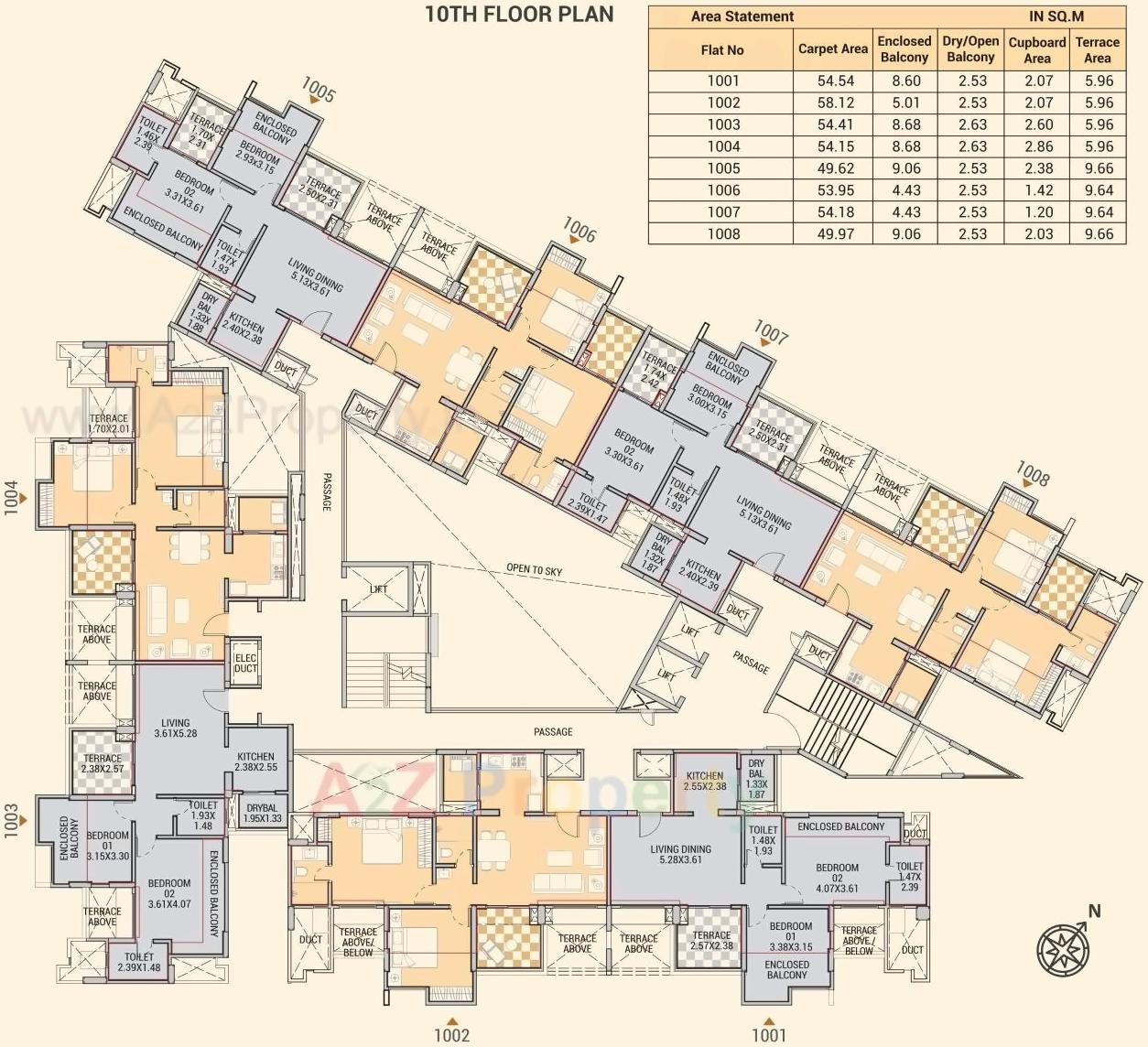 Layout of real estate project Ionia located at Chande, Pune, Maharashtra
