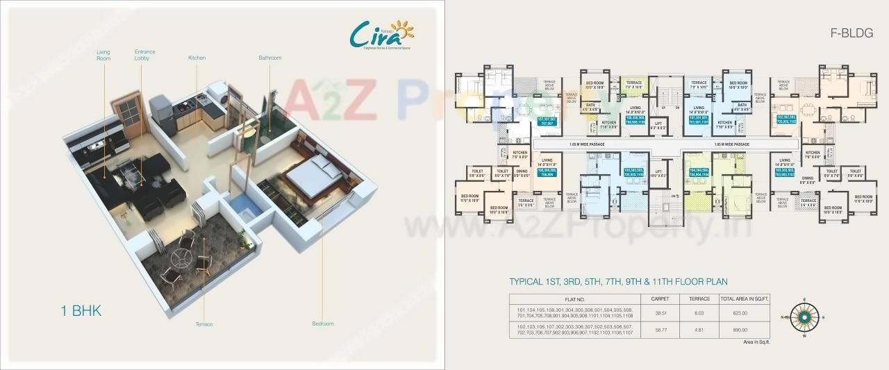 Layout of real estate project Kalaapi Cira located at Pirangut, Pune, Maharashtra