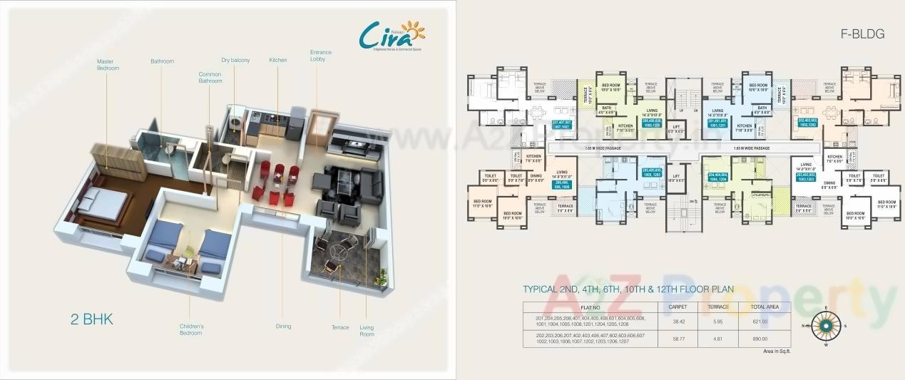 Layout of real estate project Kalaapi Cira located at Pirangut, Pune, Maharashtra