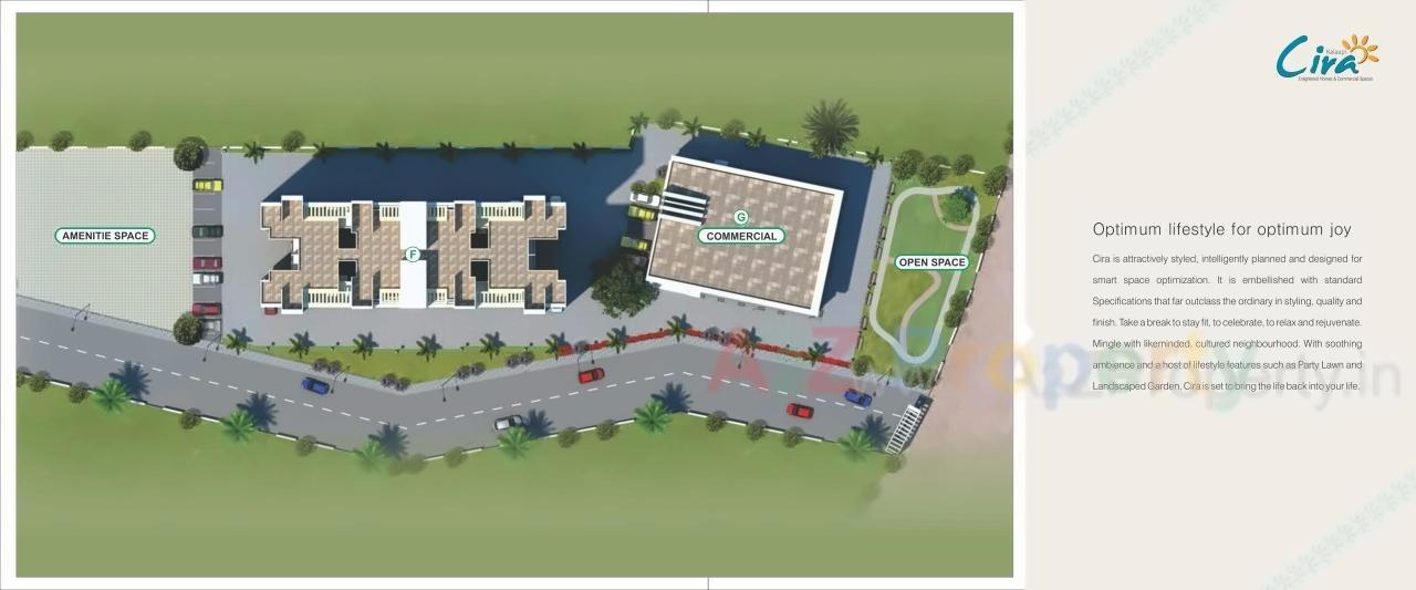 Layout of real estate project Kalaapi Cira located at Pirangut, Pune, Maharashtra