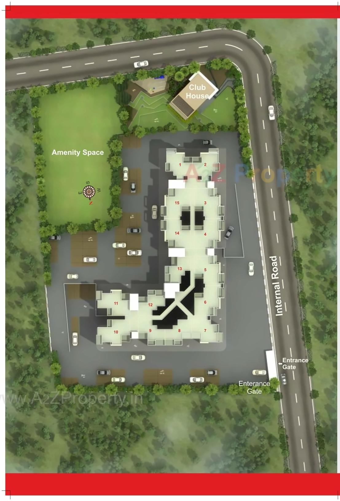 Layout of real estate project Kalpak Homes Kirkatwadi located at Kirkatwadi, Pune, Maharashtra