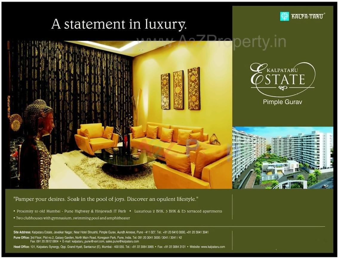  of real estate project Kalpataru Estate located at Pimpale-gurav, Pune, Maharashtra