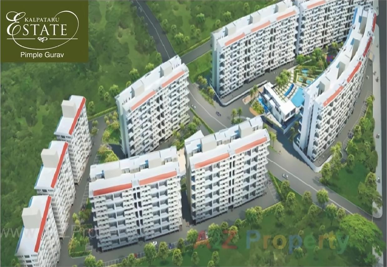 3D Elevation of real estate project Kalpataru Estate located at Pimpale-gurav, Pune, Maharashtra