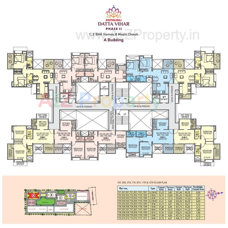 1a 1 of real estate project Kamalraj Datta Vihar located at Pimpri-chinchawad-m-corp, Pune, Maharashtra