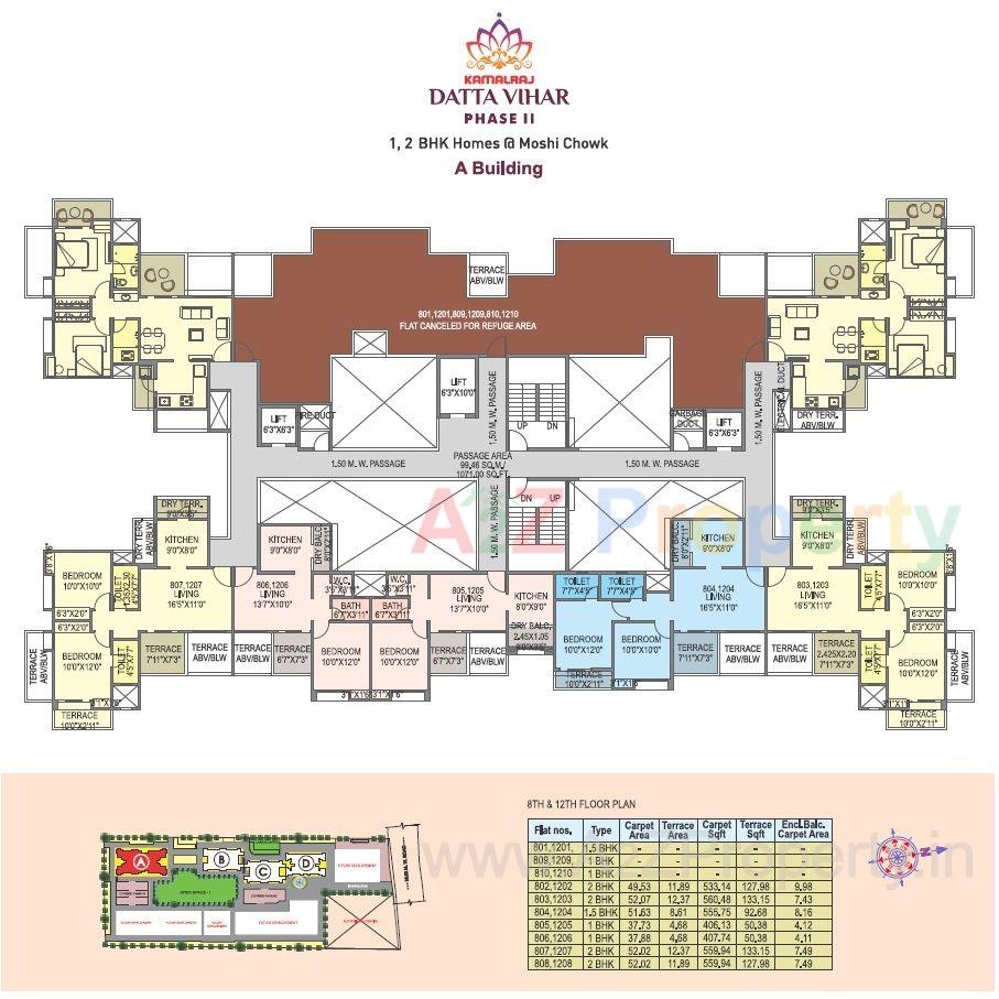 3a 1 of real estate project Kamalraj Datta Vihar located at Pimpri-chinchawad-m-corp, Pune, Maharashtra