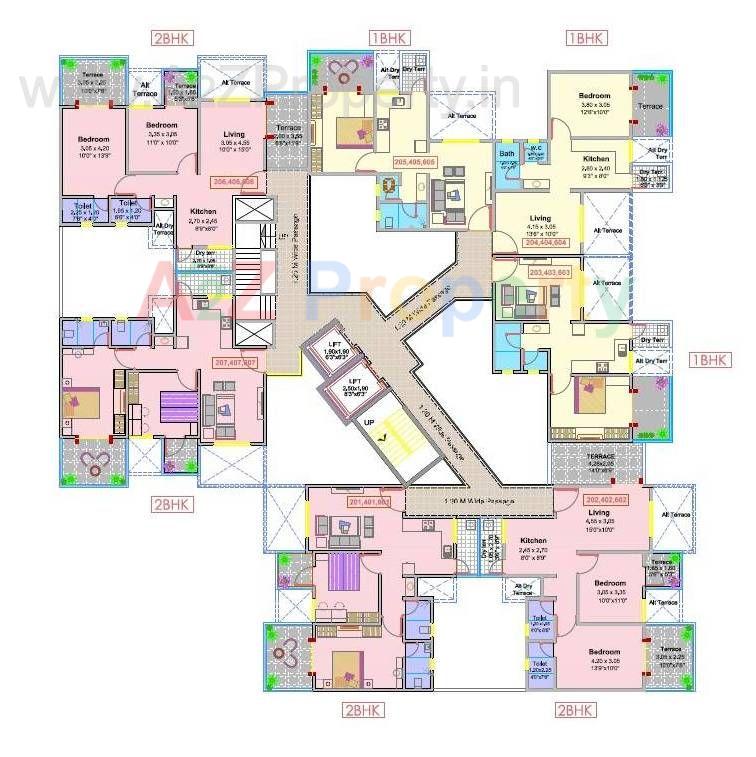 Nishigandh C Even Flr Model of real estate project Kamalraj Nishigandh B located at Dighi, Pune, Maharashtra