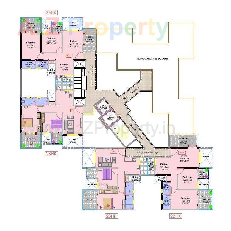 Nishigandh C Refuge Flr Model of real estate project Kamalraj Nishigandh B located at Dighi, Pune, Maharashtra