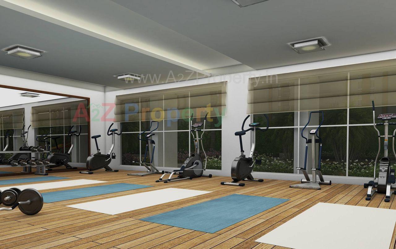 Gym of real estate project Kamalraj Parijat located at Dighi, Pune, Maharashtra