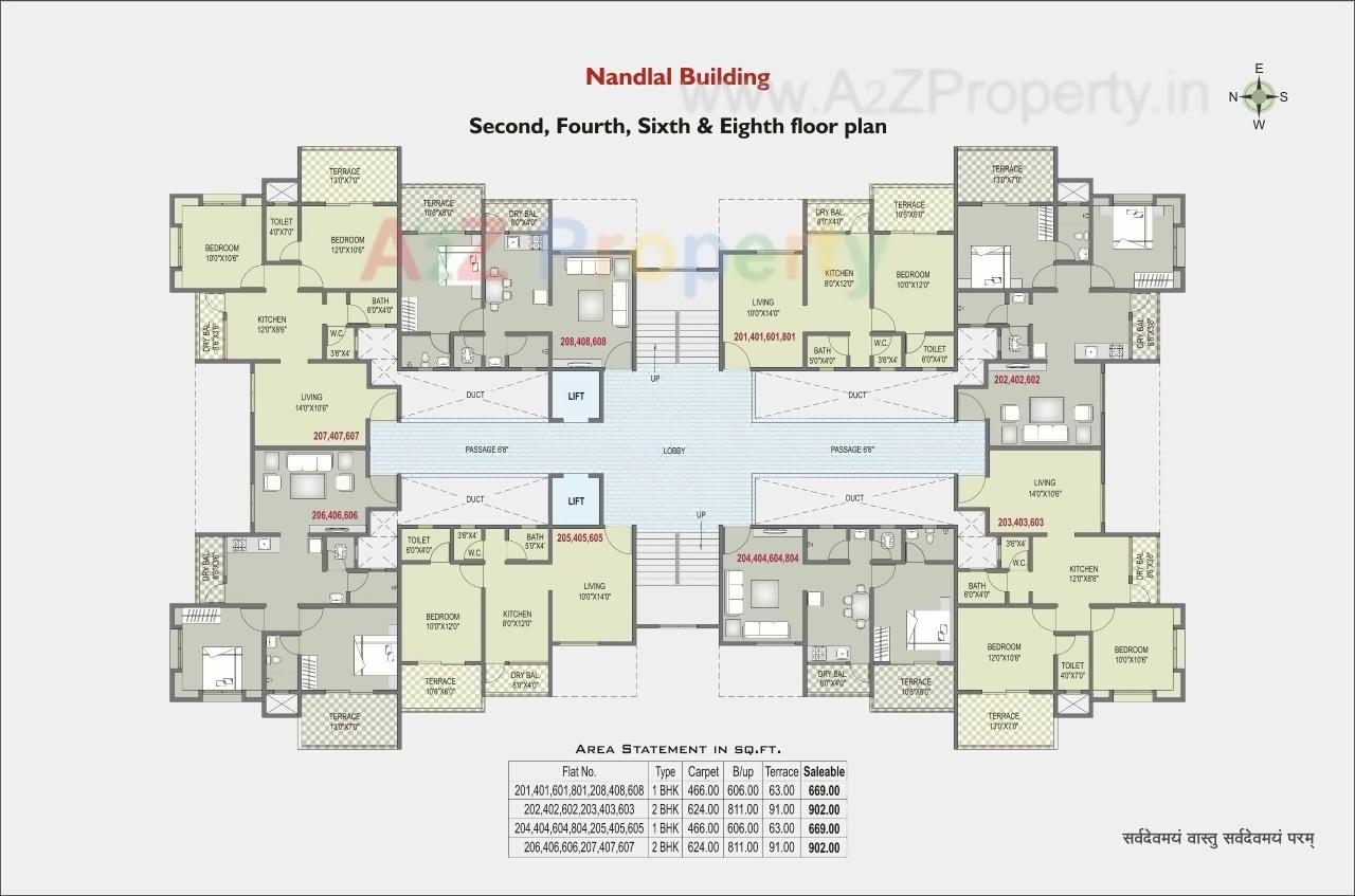 Layout of real estate project Kanha Yashoda located at Narhe, Pune, Maharashtra