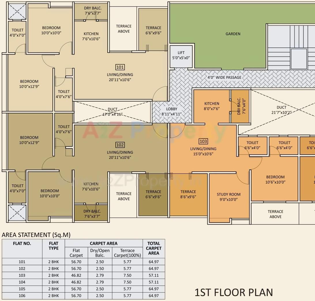 Layout of real estate project Kanhaiya Majesty located at Baner, Pune, Maharashtra