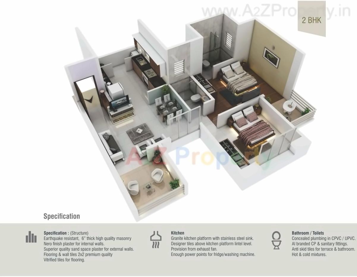 Layout of real estate project Kapila Vastu located at Kesnand, Pune, Maharashtra