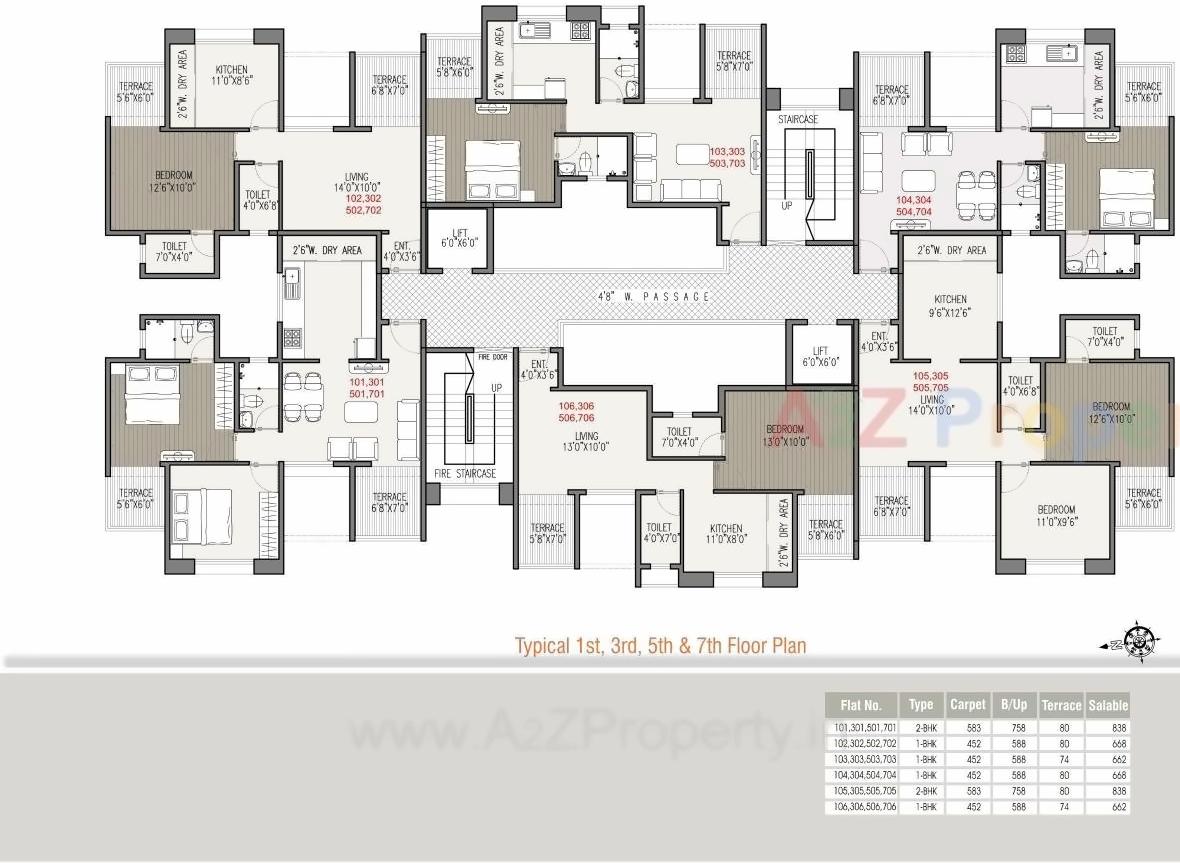 Layout of real estate project Kapila Vastu located at Kesnand, Pune, Maharashtra