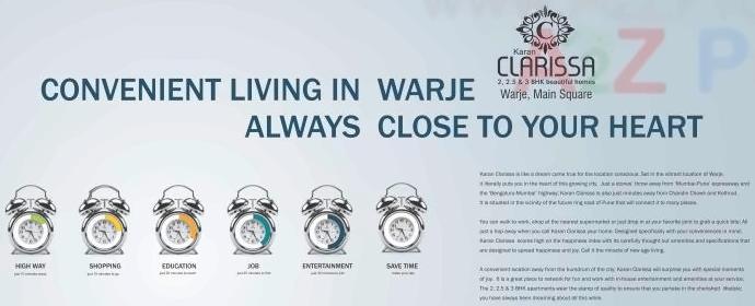  of real estate project Karan Clarissa located at Warje, Pune, Maharashtra