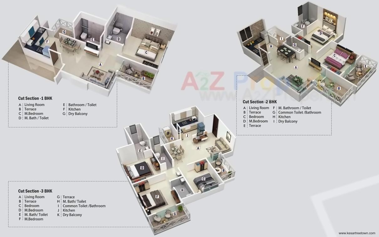 Layout of real estate project Kesar Tree Town located at Pimpri-chinchawad-m-corp, Pune, Maharashtra