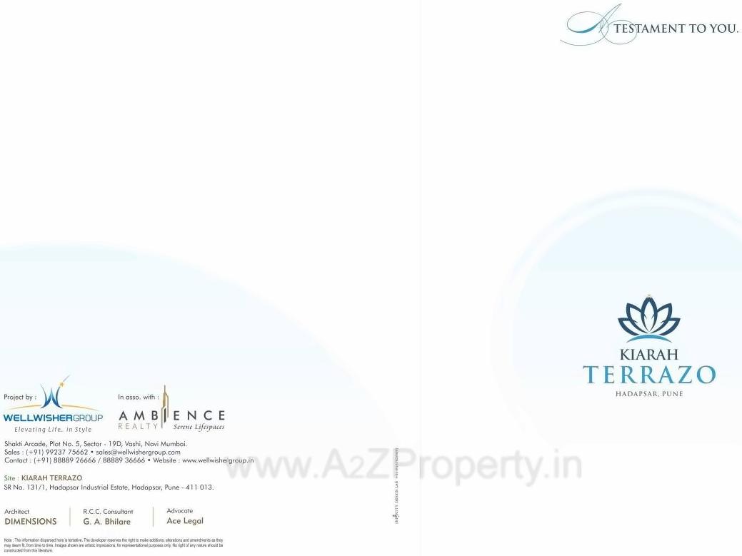  of real estate project Kiarah Terrazo located at Hadapsar, Pune, Maharashtra