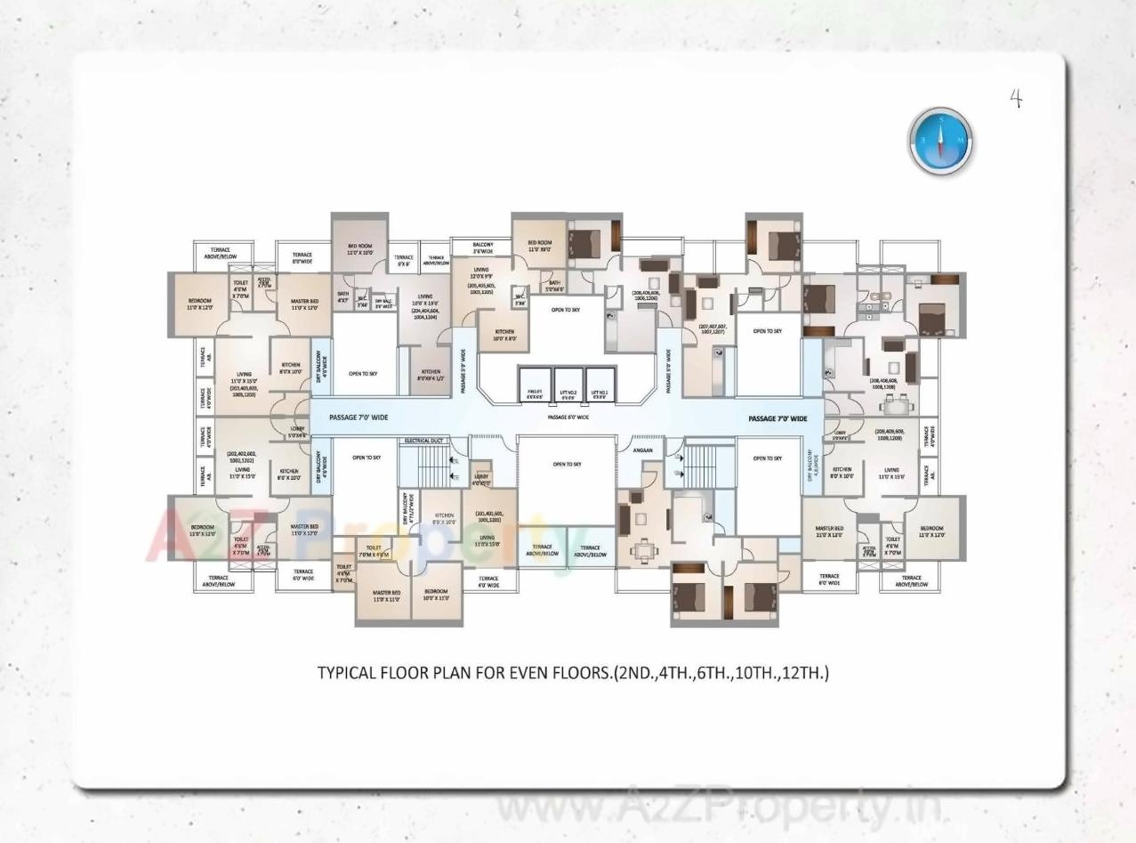 Layout of real estate project Kohinoor Begonia located at Varale, Pune, Maharashtra