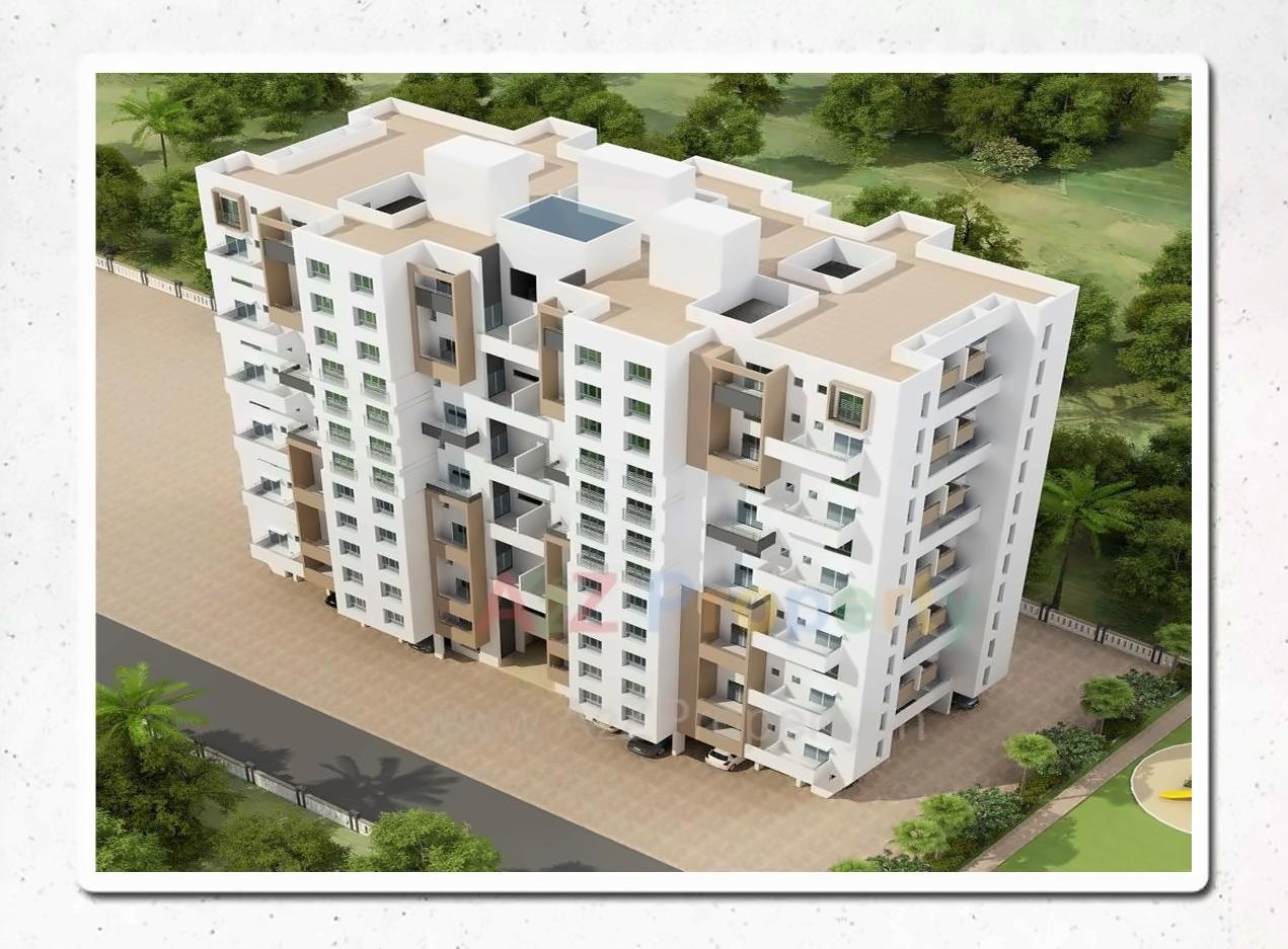 3D Elevation of real estate project Kohinoor Begonia located at Varale, Pune, Maharashtra