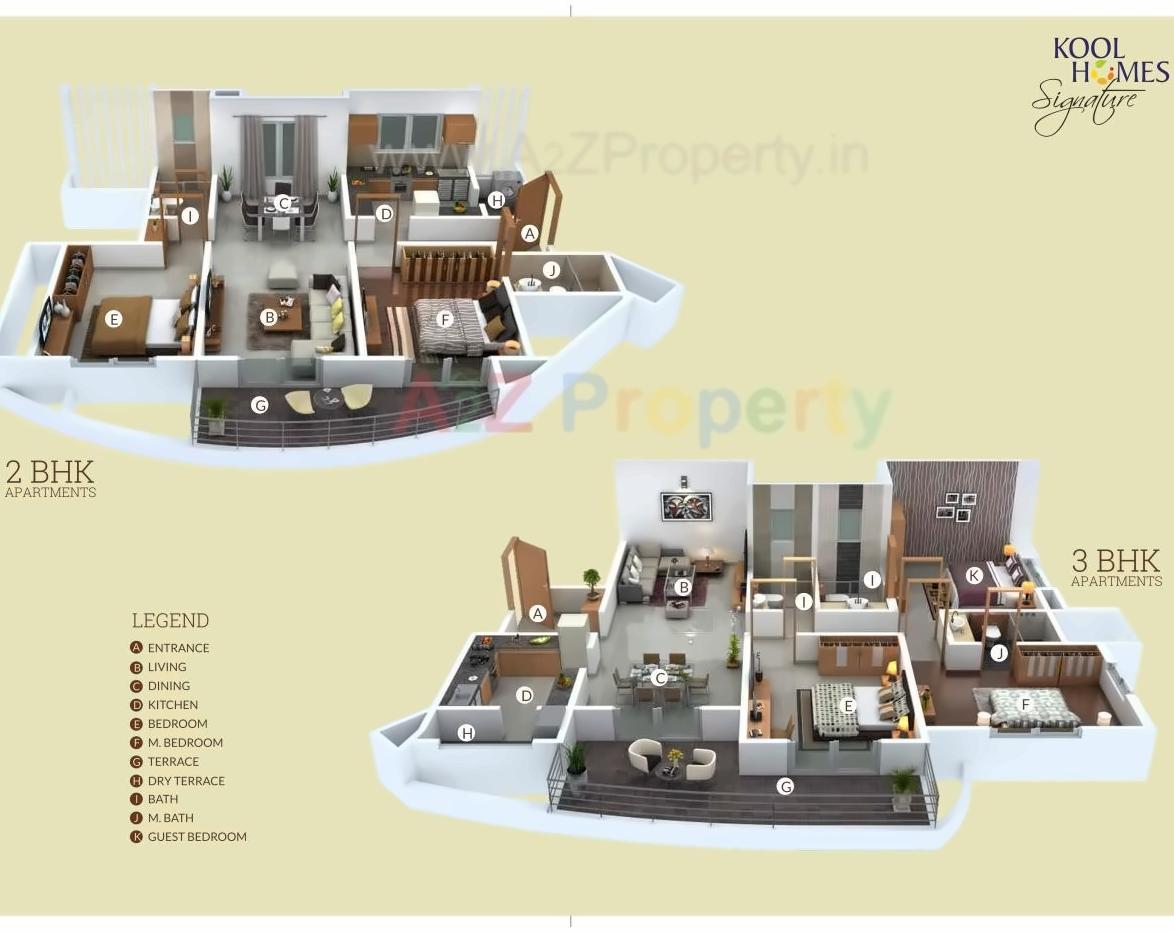 Layout of real estate project Kool Homes Signature located at Undri, Pune, Maharashtra