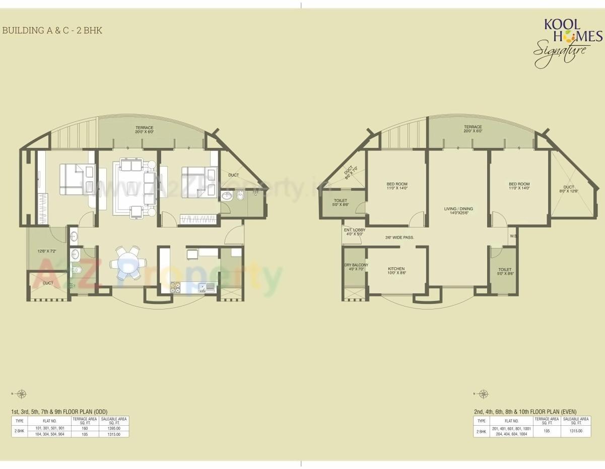 Layout of real estate project Kool Homes Signature located at Undri, Pune, Maharashtra
