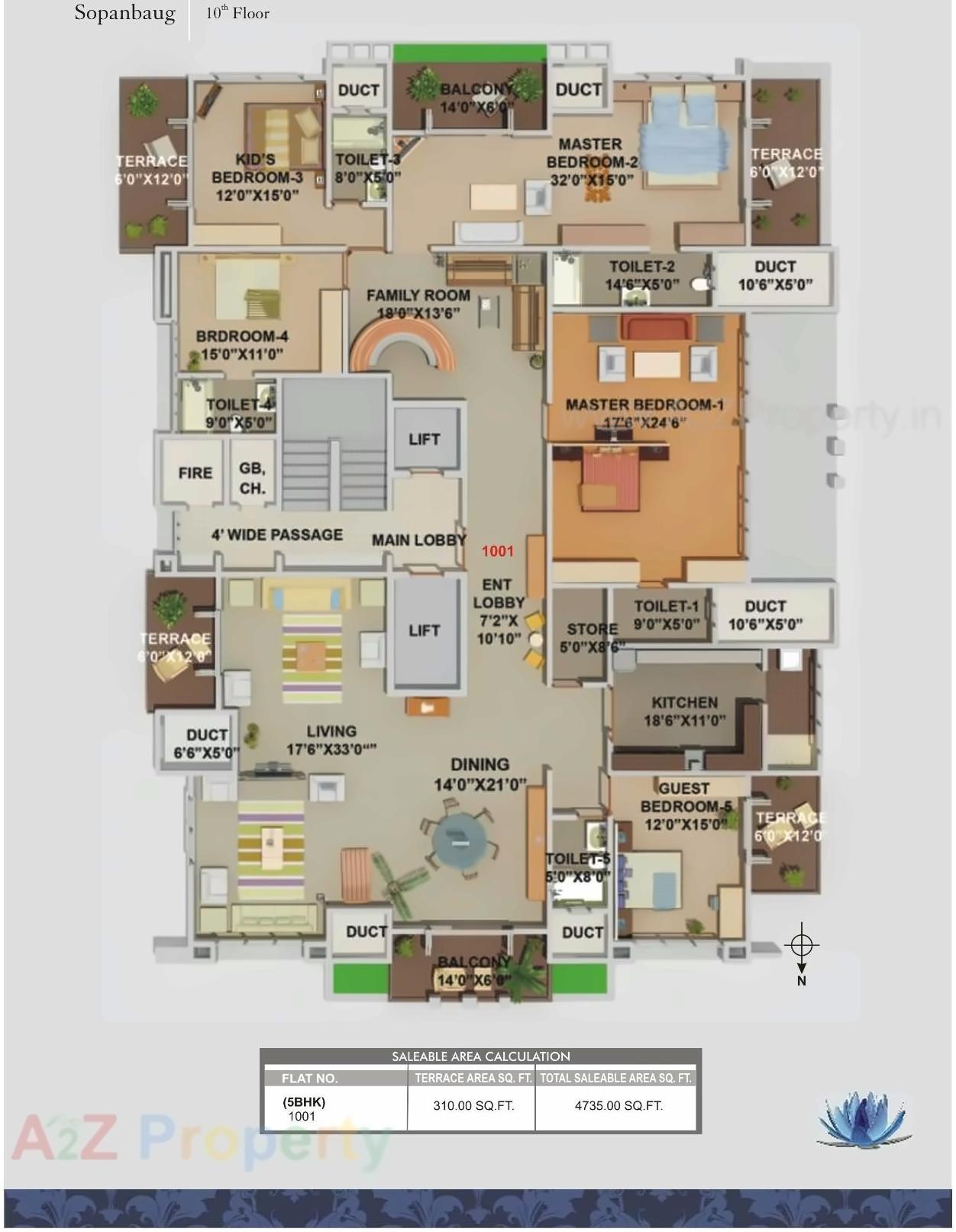 Layout of real estate project Koolhomes Blue Lotus located at Pune-cb, Pune, Maharashtra