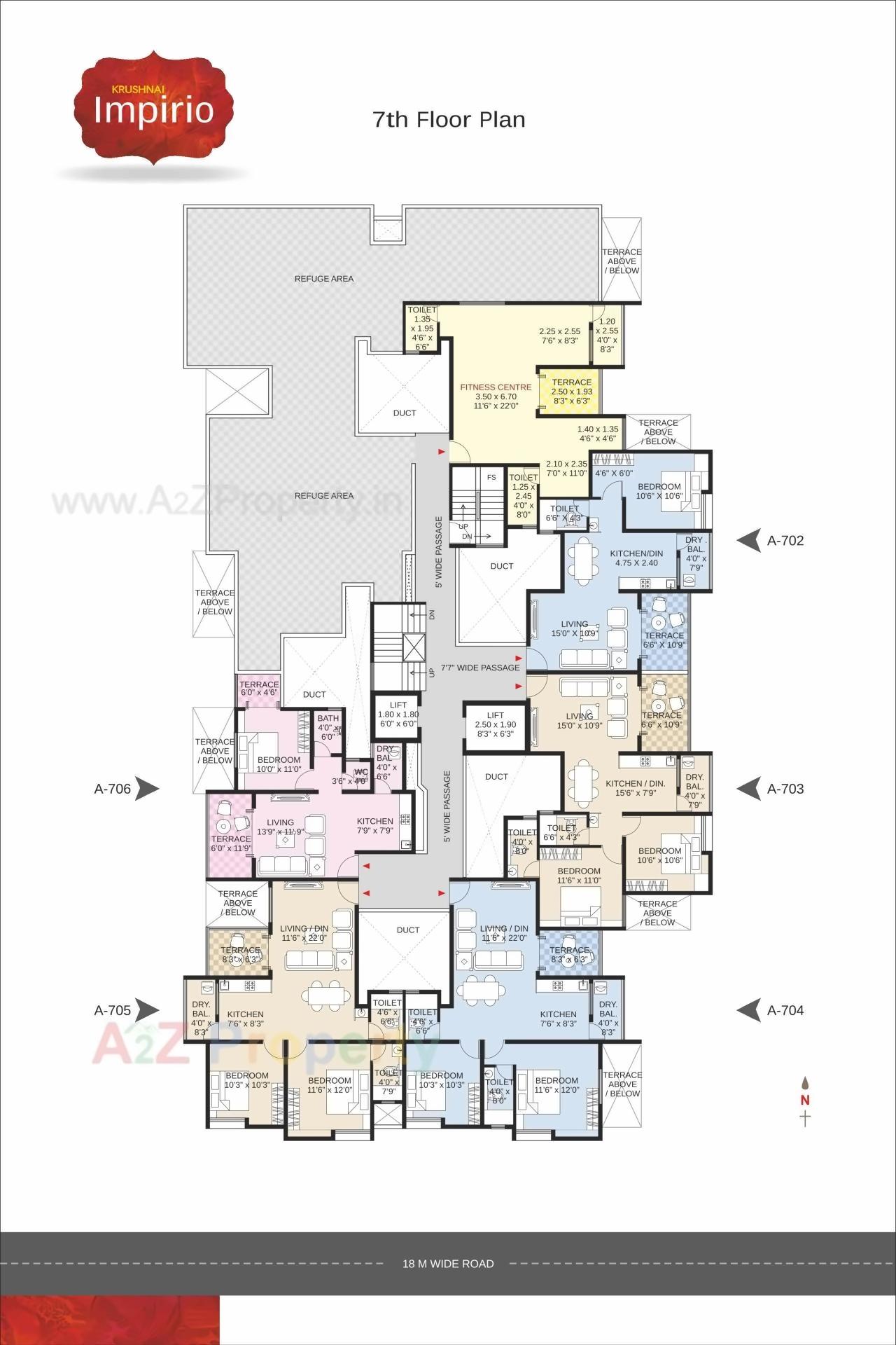 Layout of real estate project Krushnai Impirio located at Pimpri-chinchawad-m-corp, Pune, Maharashtra