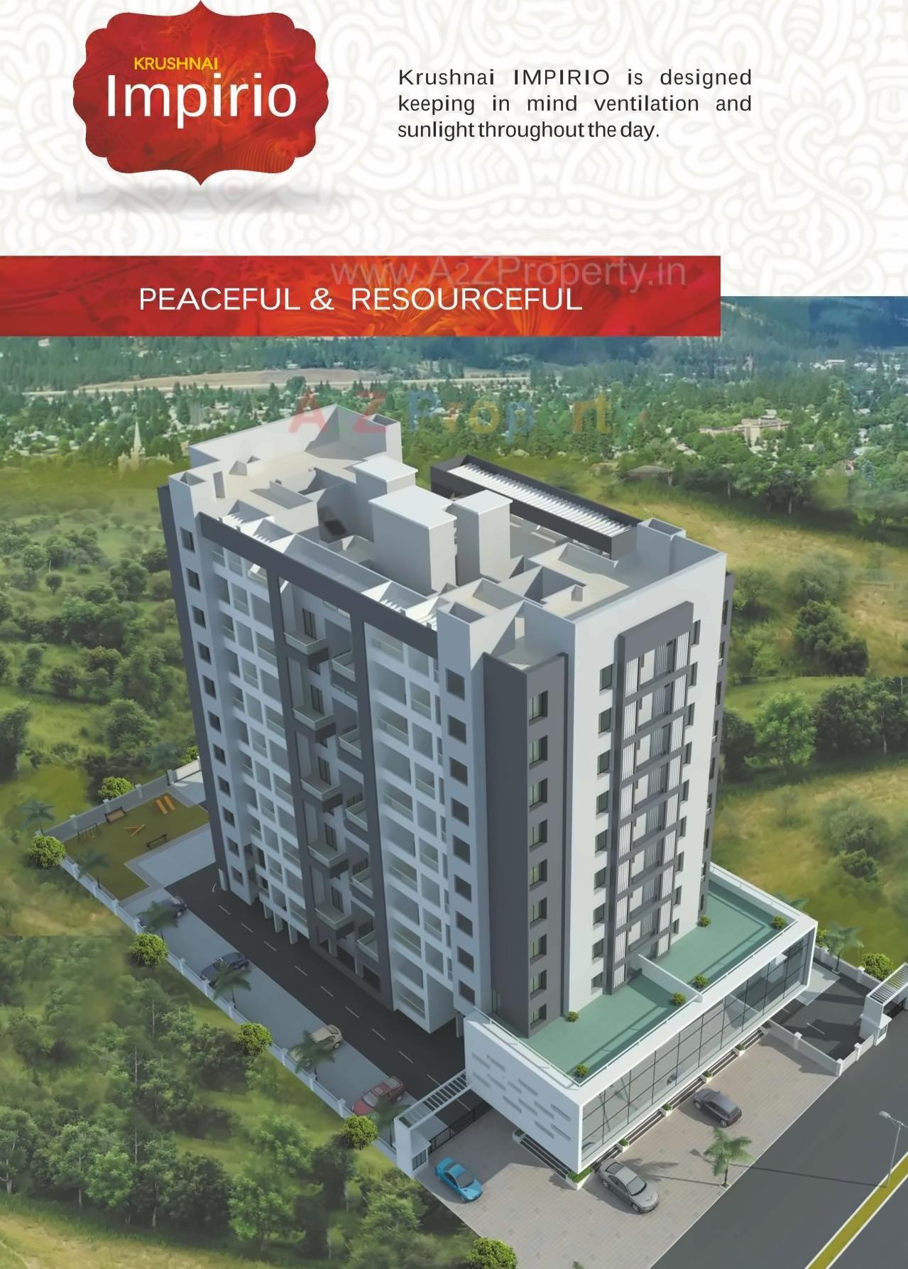 3D Elevation of real estate project Krushnai Impirio located at Pimpri-chinchawad-m-corp, Pune, Maharashtra