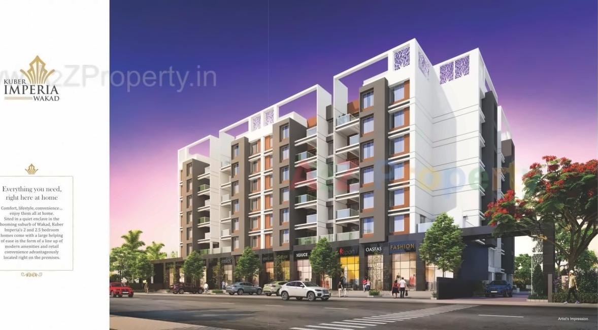 3D Elevation of real estate project Kuber Imperia located at Wakad, Pune, Maharashtra