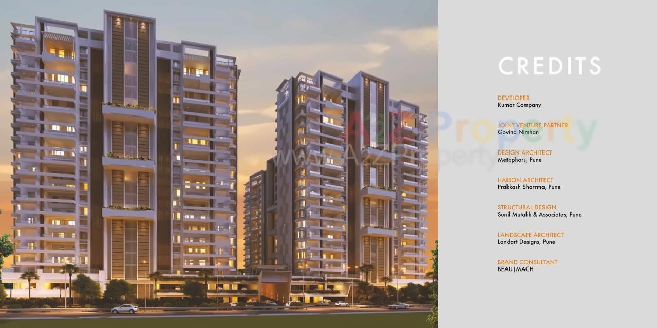 3D Elevation of real estate project Kumar Sanctum located at Pashan, Pune, Maharashtra