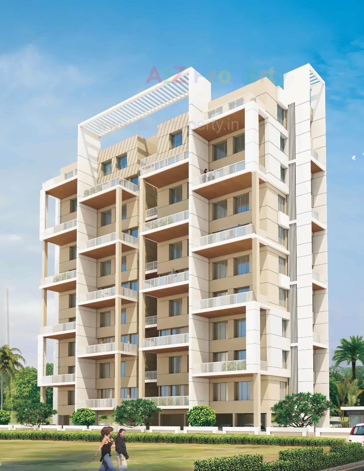 3D Elevation of real estate project Lali Residency located at Pune-m-corp, Pune, Maharashtra
