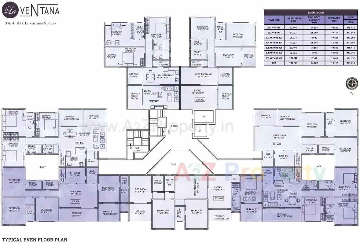 Layout of real estate project Laventana located at Pune-m-corp, Pune, Maharashtra