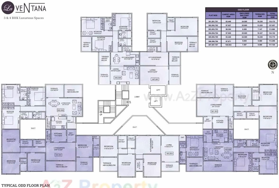 Layout of real estate project Laventana located at Pune-m-corp, Pune, Maharashtra