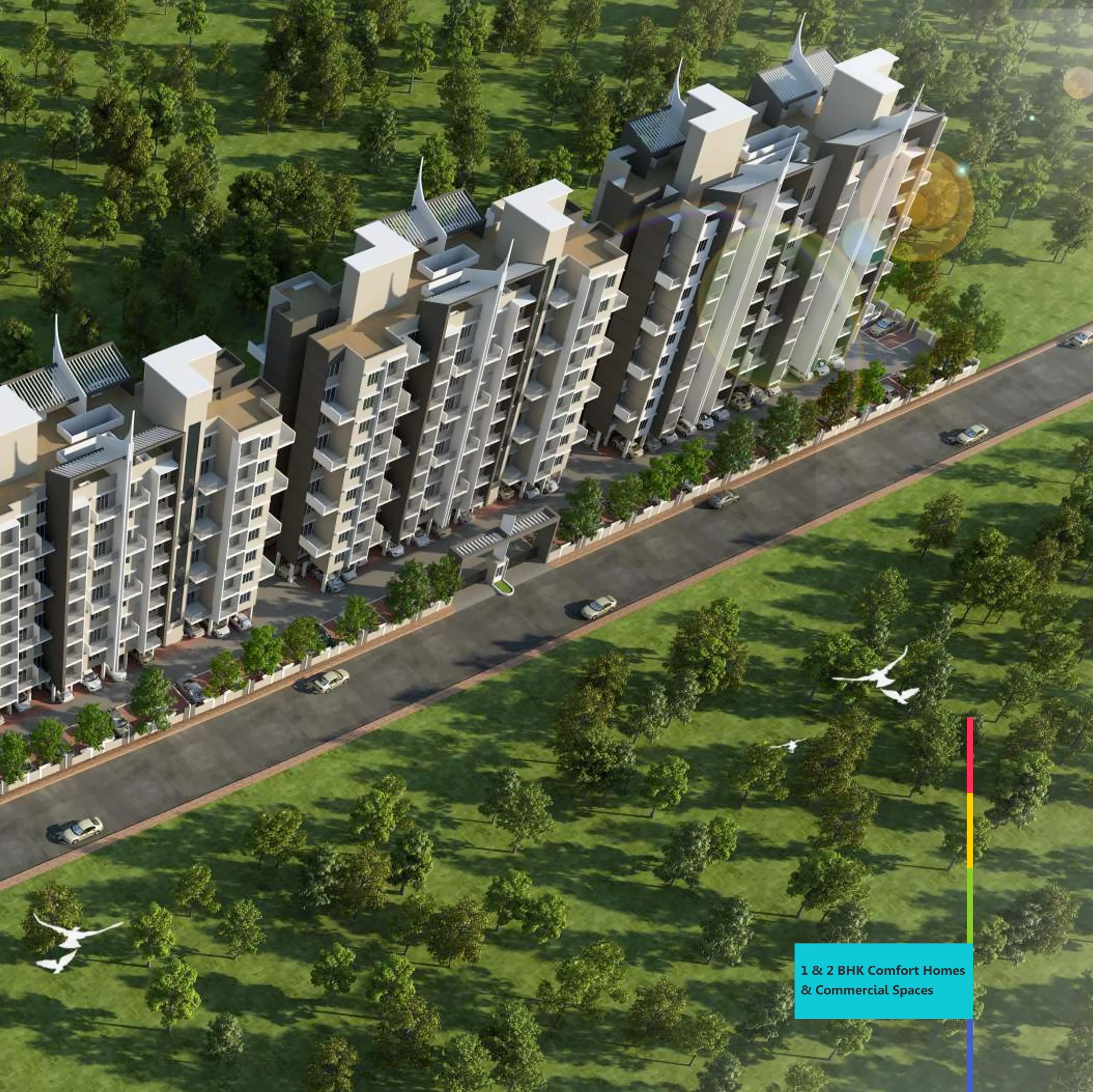 3D Elevation of real estate project Laxmi Vishwa located at Medankarwadi, Pune, Maharashtra