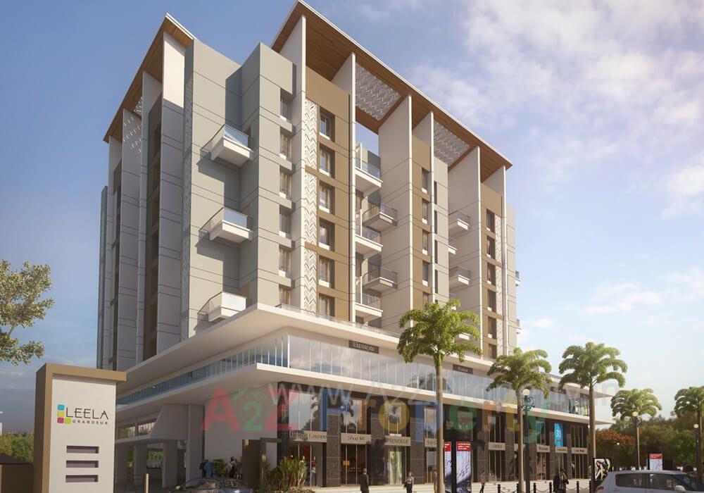 Elevation Corner of real estate project Leela Grandeur located at Manjari-bk, Pune, Maharashtra